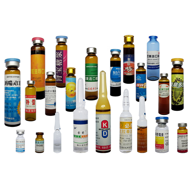 Linear Horizontal Servo Motor Ampoule Bottles Vials Labeling Machine